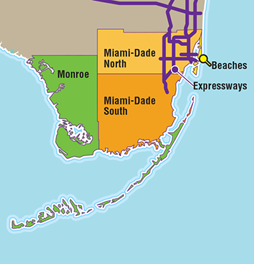 District Six Service Area map