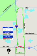 Northbound I-75 to NW 138 St