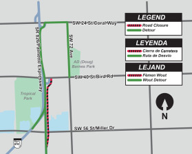 Northbound SR 826 Palmetto Expressway to SW 40 Street