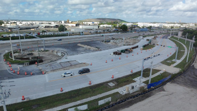 New intersection at Frontage, NW 95 Street, and Okeechobee in progress.