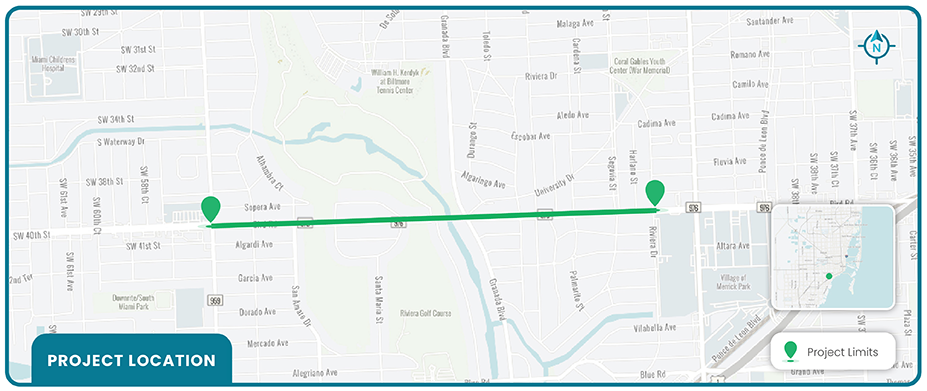SW13th St Project map