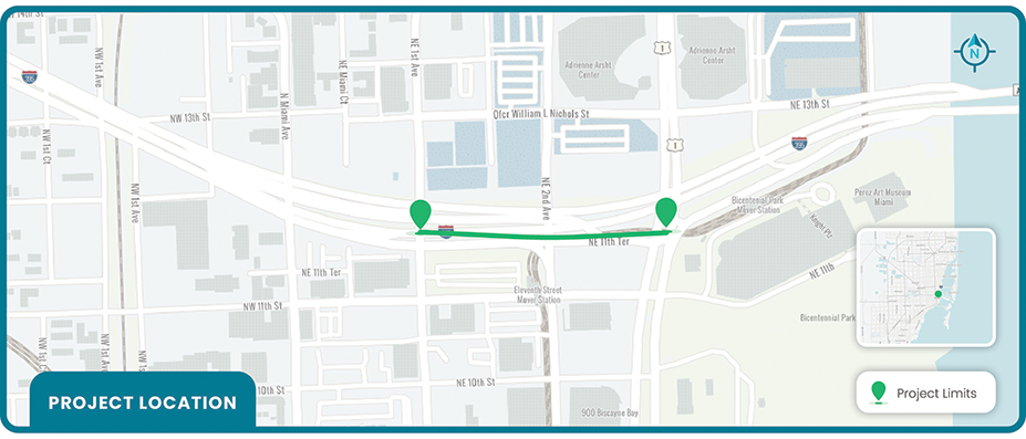 SW13th St Project map