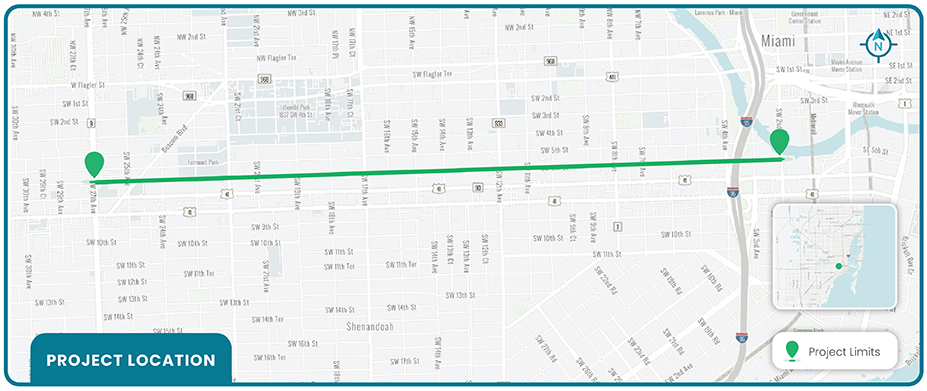SW13th St Project map