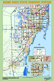 Miami-Dade County State Highway Map